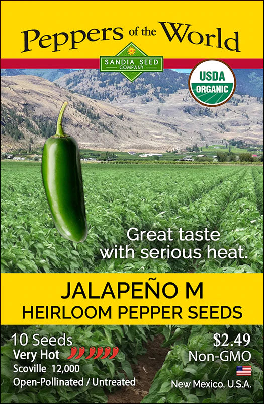 Jalapeño M Pepper Seeds Organic