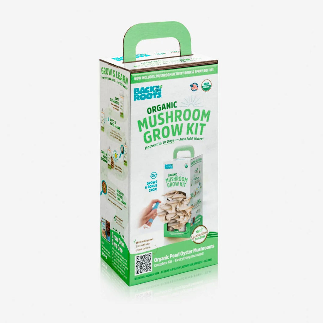 Back To Roots Organic Mushroom Grow Kit - Organic Pearl Oyster Mushrooms