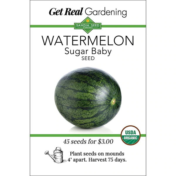 Watermelon - Sugar Baby Seeds - Organic