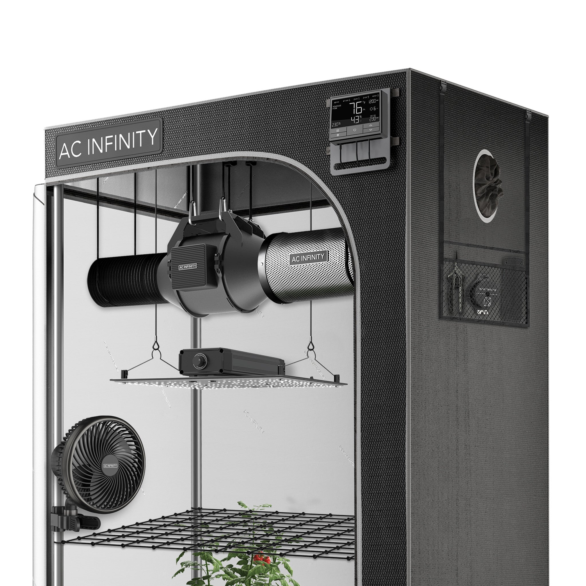 grow tent ac AC Infinity Advanced Grow Tent System 24" x 24" x 72" – Good Grow USA