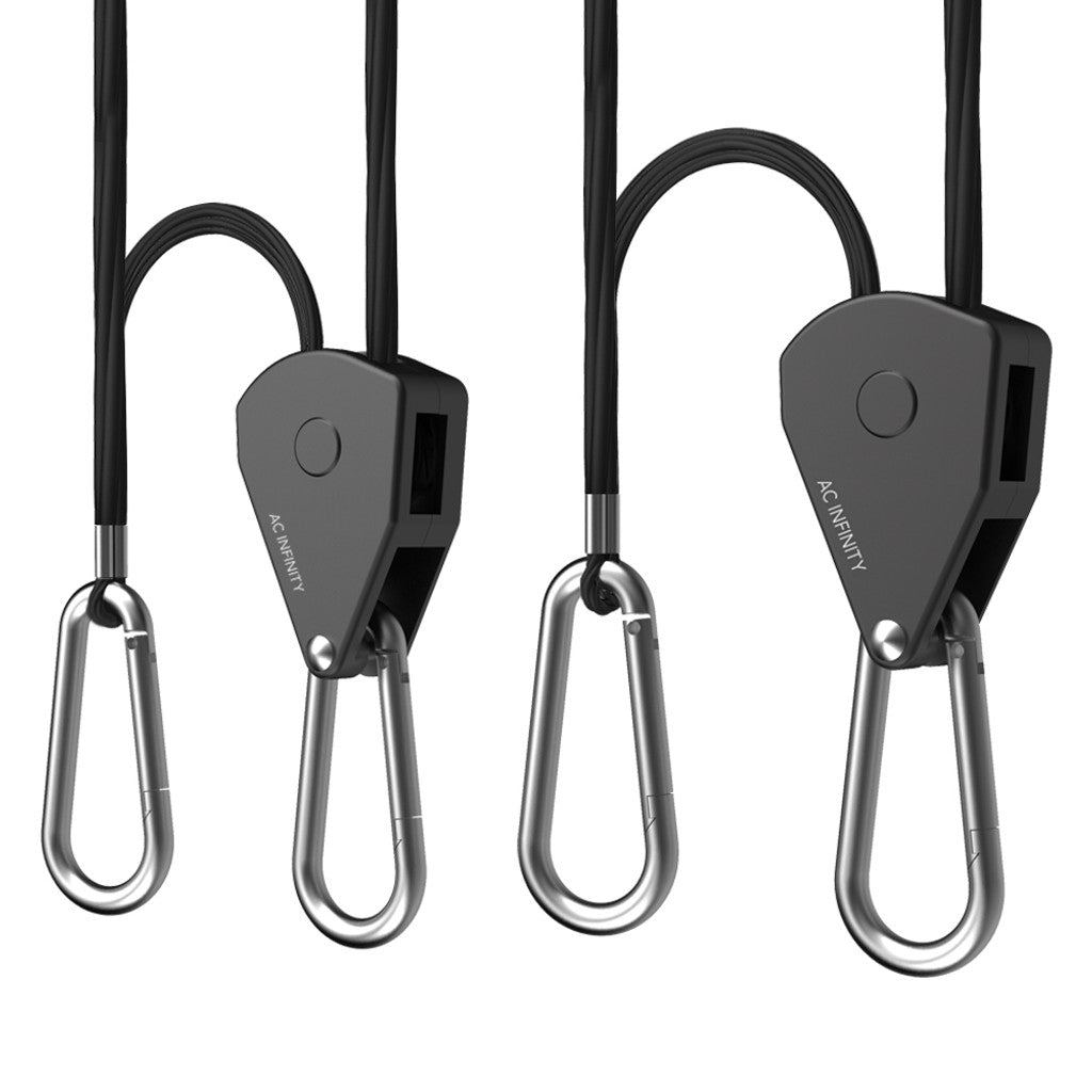 Ac Infinity Heavy Duty Adjustable Rope Clip Hanger, One Pair