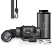Load image into Gallery viewer, AC Infinity Air Filtration Kit 6" Inline Fan with Speed Controller, Carbon Filter & Ducting Combo