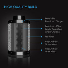Load image into Gallery viewer, AC Infinity Duct Carbon Filter Australian Charcoal 4 Inch