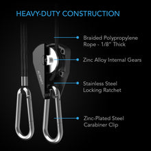 Load image into Gallery viewer, Ac Infinity Heavy Duty Adjustable Rope Clip Hanger, One Pair