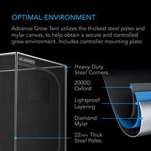 Load image into Gallery viewer, AC Infinity Advanced Grow Tent System 48" x 24" x 72"