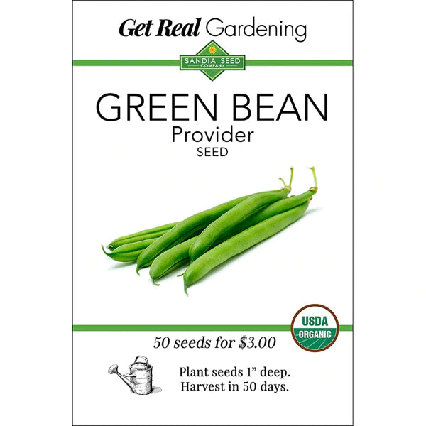 Green Bean - Provider Seeds - Organic