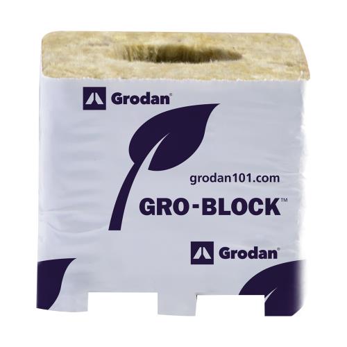 Gro Block Improved Small 3Inches GR4 w/ hole (3Inchesx3Inchesx2.6Inches)wrapped (8/strip- 48 strips per cs) 384 per case