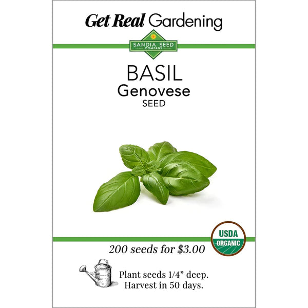 Basil Genovese Seeds - Organic
