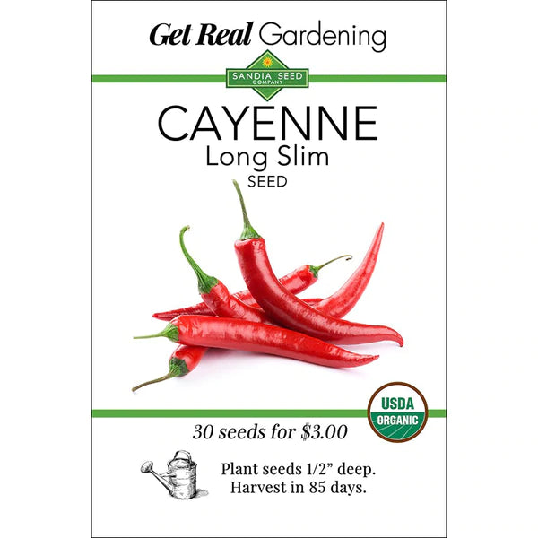 Cayenne - Long Slim Seeds - Organic