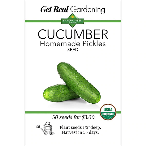 Cucumber - Homemade Pickles Seeds - Organic
