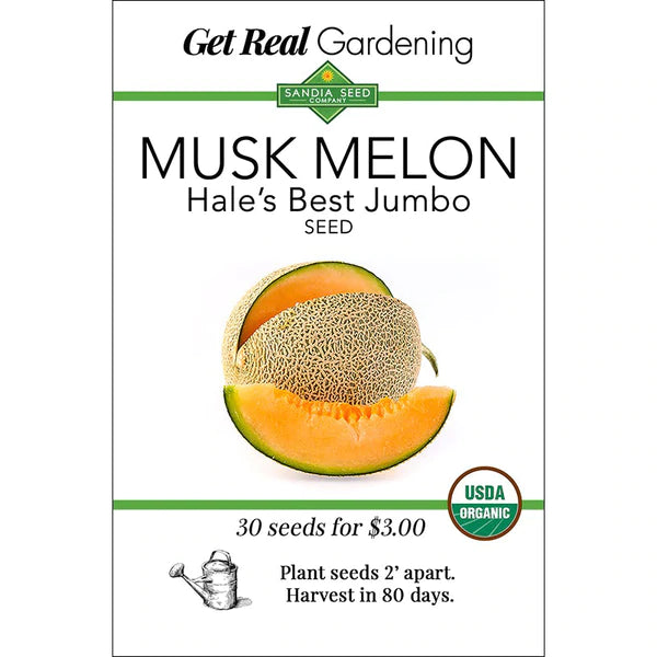 Muskmelon Cantaloupe - Hale's Best Jumbo - Organic