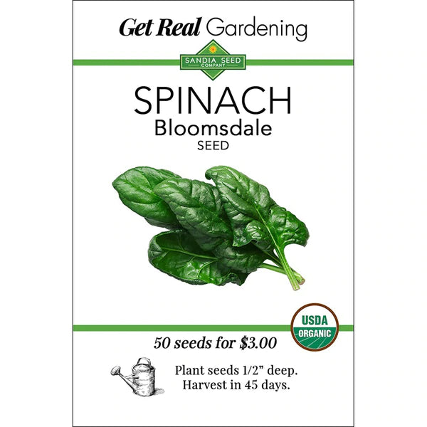 Spinach - Bloomsdale Seeds - Organic