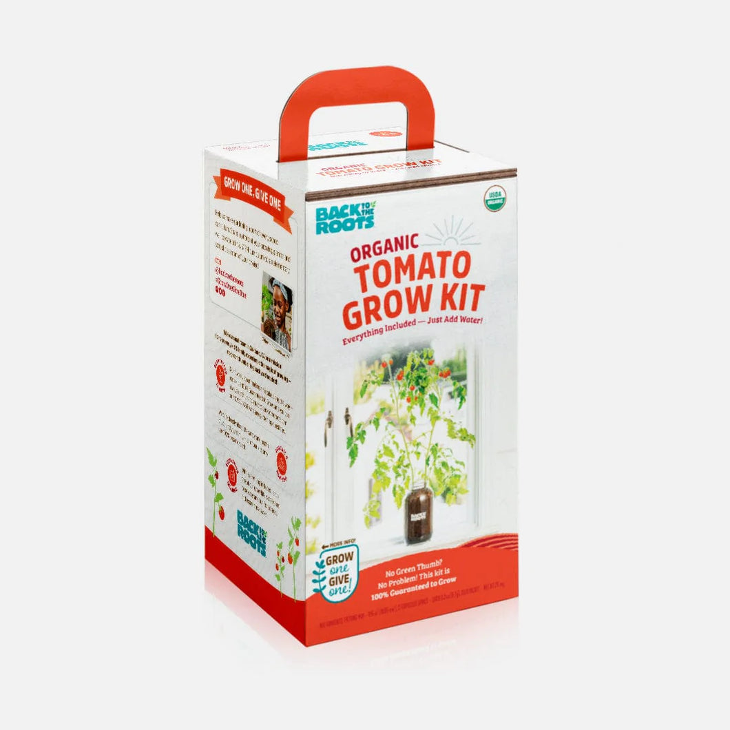 Back to Roots Organic Cherry Tomato Windowsill Planter (Complete Mason Jar Grow Kit)