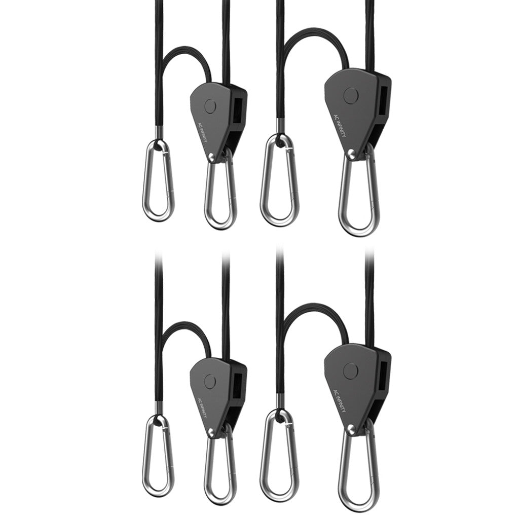 Ac Infinity Heavy Duty Adjustable Rope Clip Hanger, Two Pairs