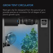 Load image into Gallery viewer, AC Infinity CLOUDRAY A6, Grow Tent Clip Fan 6&quot; with 10 Speeds, EC-Motor, Manual Swivel
